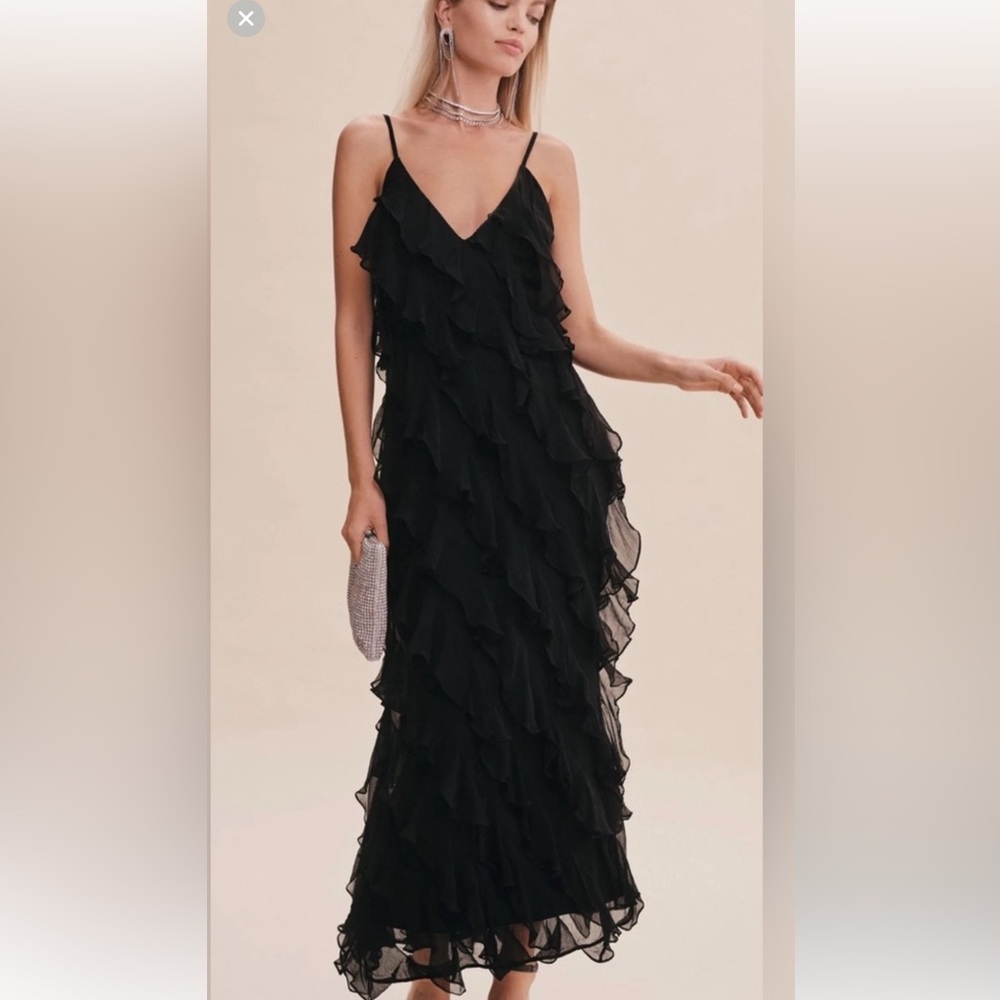 Anthropologie BHLDN Jia Ruffle Gown